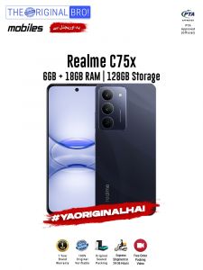 Realme C75x - 6GB RAM - 128GB Storage - PTA Approved - 1 Year Warranty - Blue - The Original Bro Mobiles - TOB40